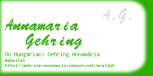 annamaria gehring business card