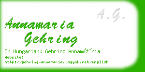 annamaria gehring business card